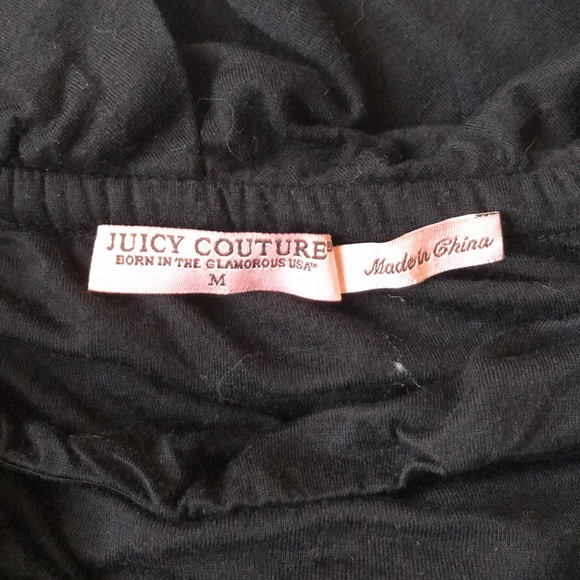 Juicy Couture Black Ruffled Strapless Dress - Picture 5 of 8